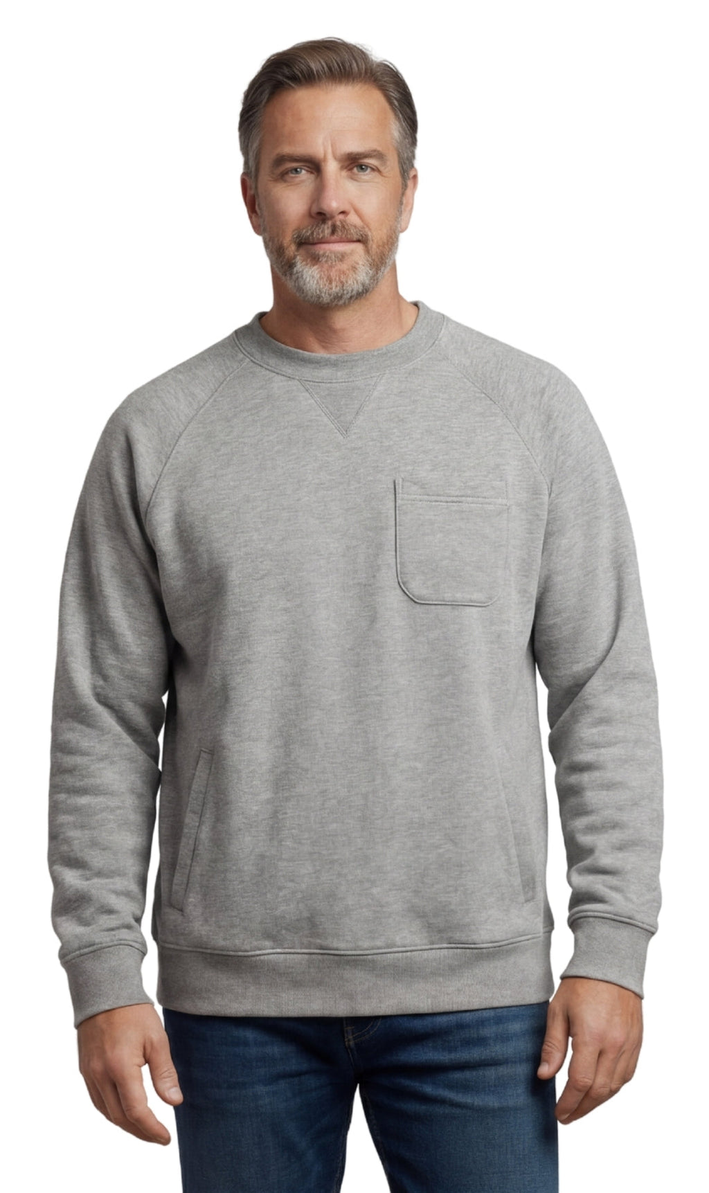Men's Fleece Long Sleeve Pullover — Warm Layer for Hiking, Camping & Outdoor Adventures